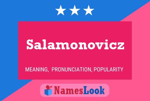 Poster del nome Salamonovicz