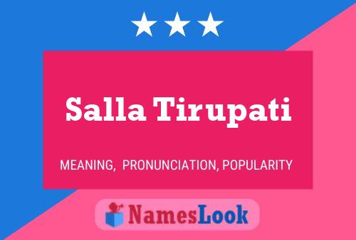 Poster del nome Salla Tirupati