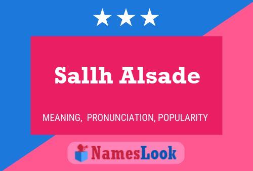 Poster del nome Sallh Alsade