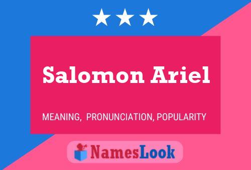 Poster del nome Salomon Ariel