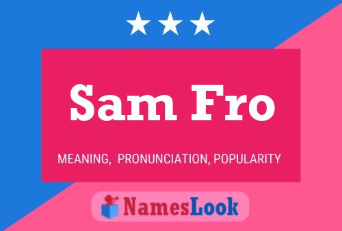 Poster del nome Sam Fro