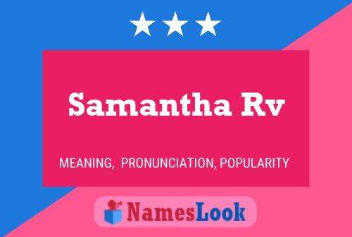 Poster del nome Samantha Rv