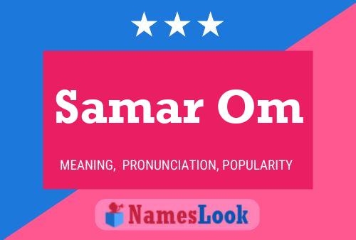 Poster del nome Samar Om