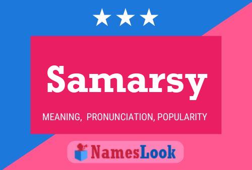 Poster del nome Samarsy