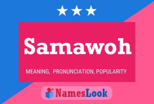 Poster del nome Samawoh