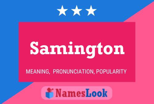 Poster del nome Samington