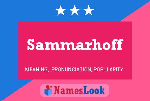 Poster del nome Sammarhoff