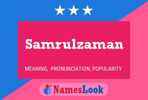 Poster del nome Samrulzaman