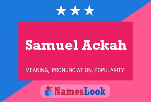 Poster del nome Samuel Ackah