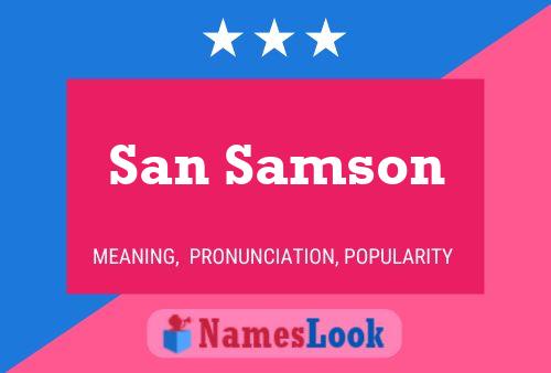 Poster del nome San Samson