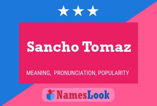 Poster del nome Sancho Tomaz