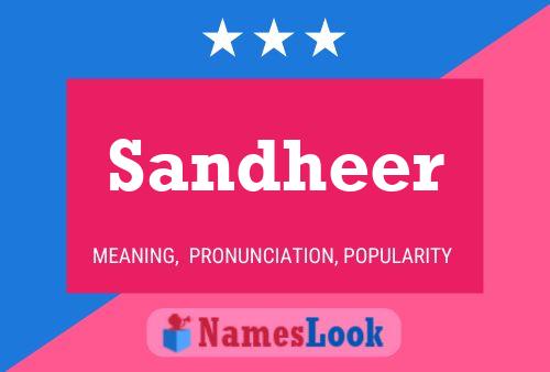 Poster del nome Sandheer