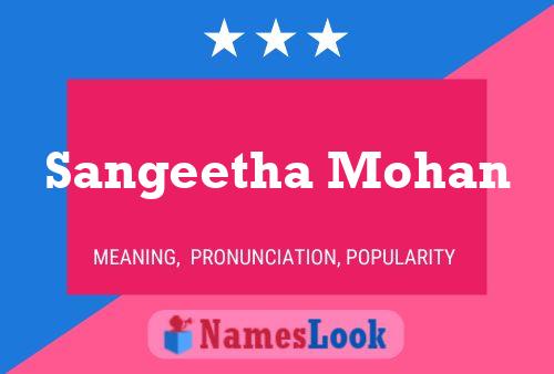 Poster del nome Sangeetha Mohan