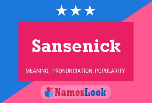 Poster del nome Sansenick