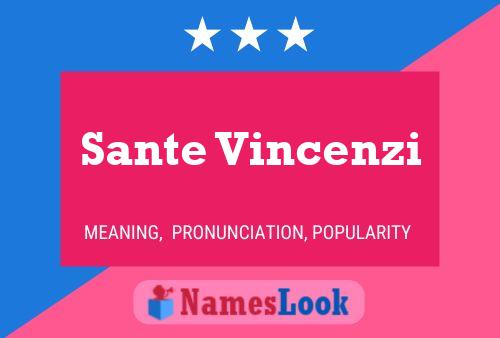 Poster del nome Sante Vincenzi