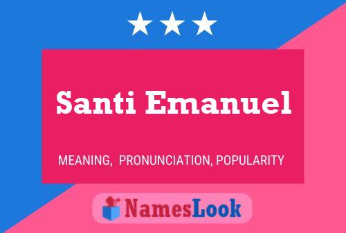 Poster del nome Santi Emanuel