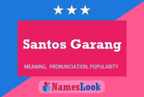 Poster del nome Santos Garang