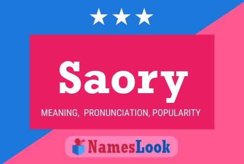 Poster del nome Saory