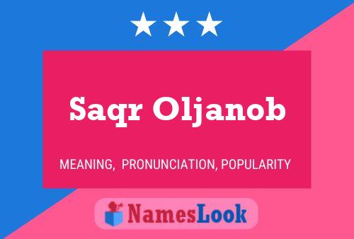 Poster del nome Saqr Oljanob