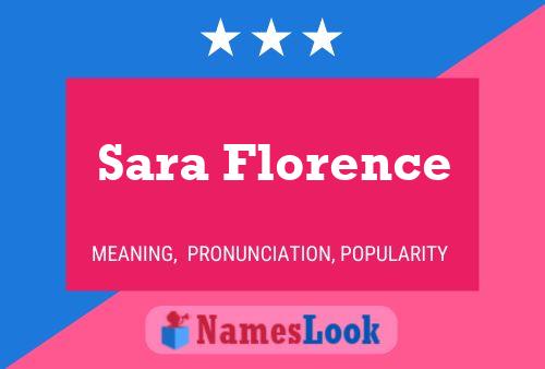 Poster del nome Sara Florence