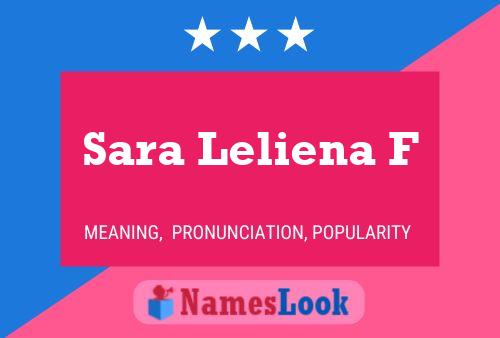 Poster del nome Sara Leliena F