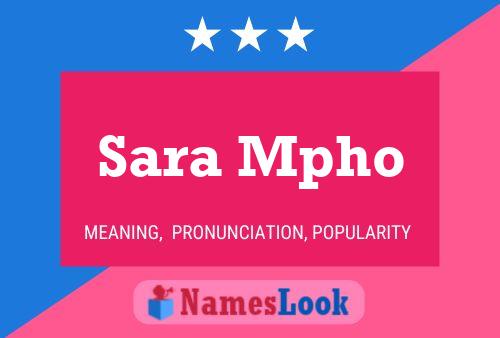 Poster del nome Sara Mpho