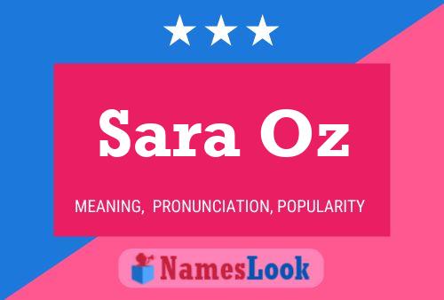 Poster del nome Sara Oz