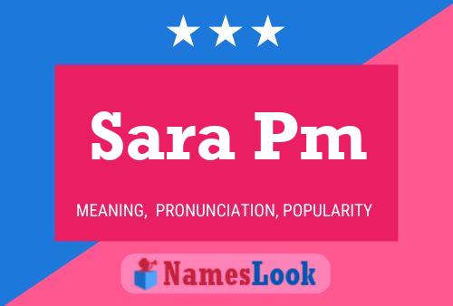 Poster del nome Sara Pm