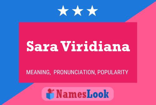 Poster del nome Sara Viridiana