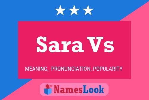 Poster del nome Sara Vs