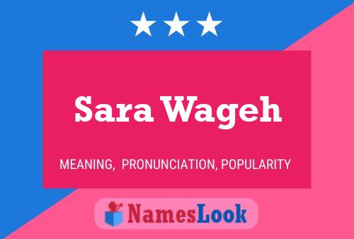 Poster del nome Sara Wageh