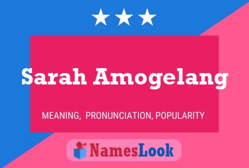 Poster del nome Sarah Amogelang