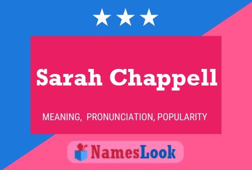 Poster del nome Sarah Chappell