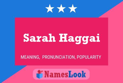 Poster del nome Sarah Haggai