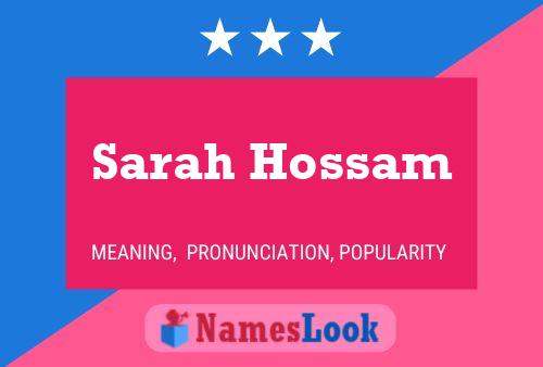 Poster del nome Sarah Hossam