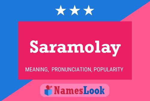 Poster del nome Saramolay