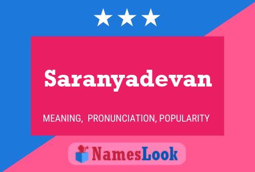 Poster del nome Saranyadevan