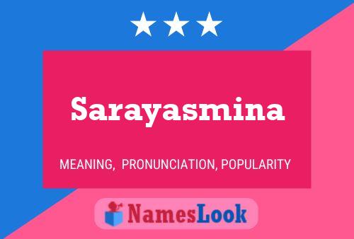 Poster del nome Sarayasmina