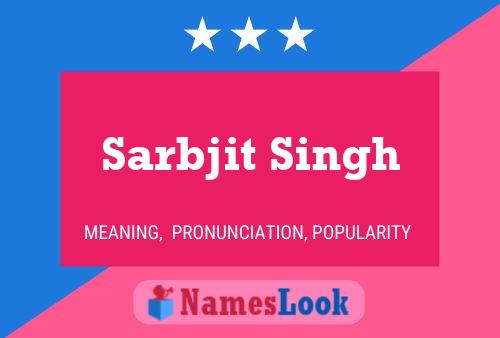 Poster del nome Sarbjit Singh