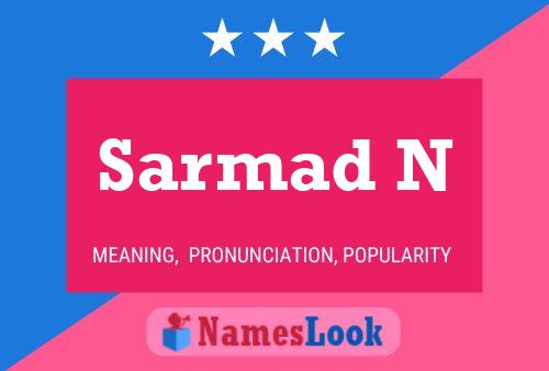 Poster del nome Sarmad N