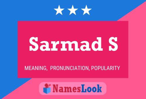 Poster del nome Sarmad S