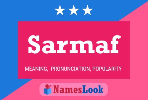 Poster del nome Sarmaf