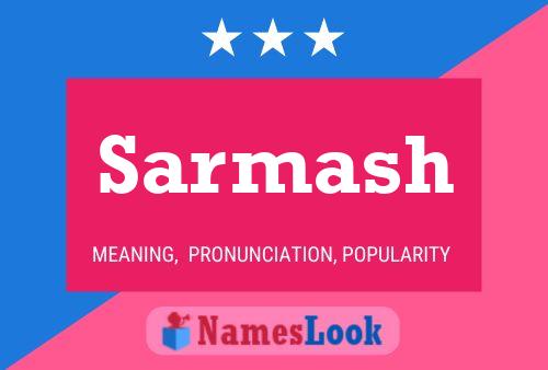 Poster del nome Sarmash