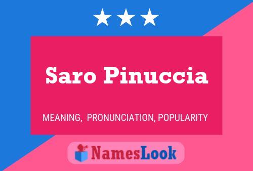 Poster del nome Saro Pinuccia