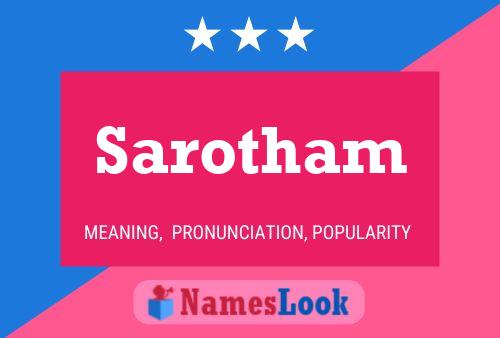 Poster del nome Sarotham