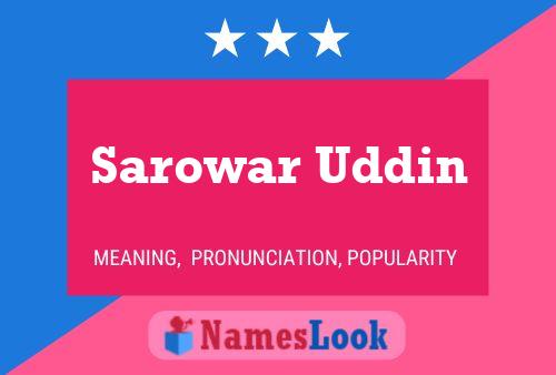 Poster del nome Sarowar Uddin