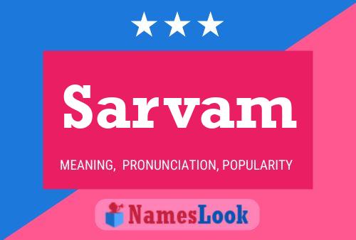 Poster del nome Sarvam