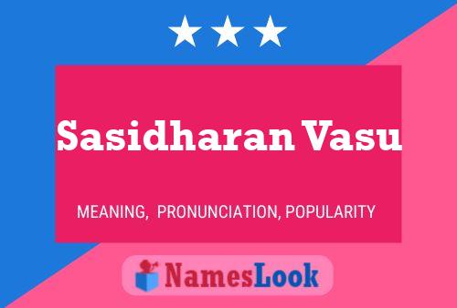 Poster del nome Sasidharan Vasu