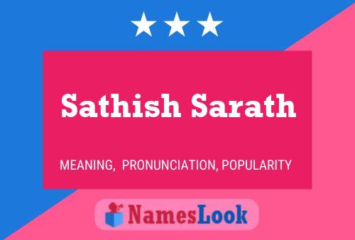 Poster del nome Sathish Sarath