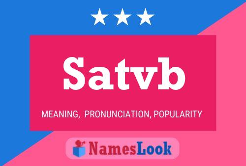 Poster del nome Satvb